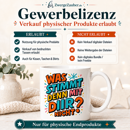 ZwergeZauber Tassendesign Was stimmt denn mit dir nicht? – Verkaufsbild 4