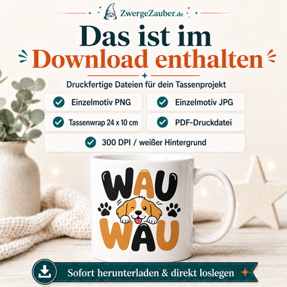 ZwergeZauber Tassendesign Wau Wau – Verkaufsbild 2