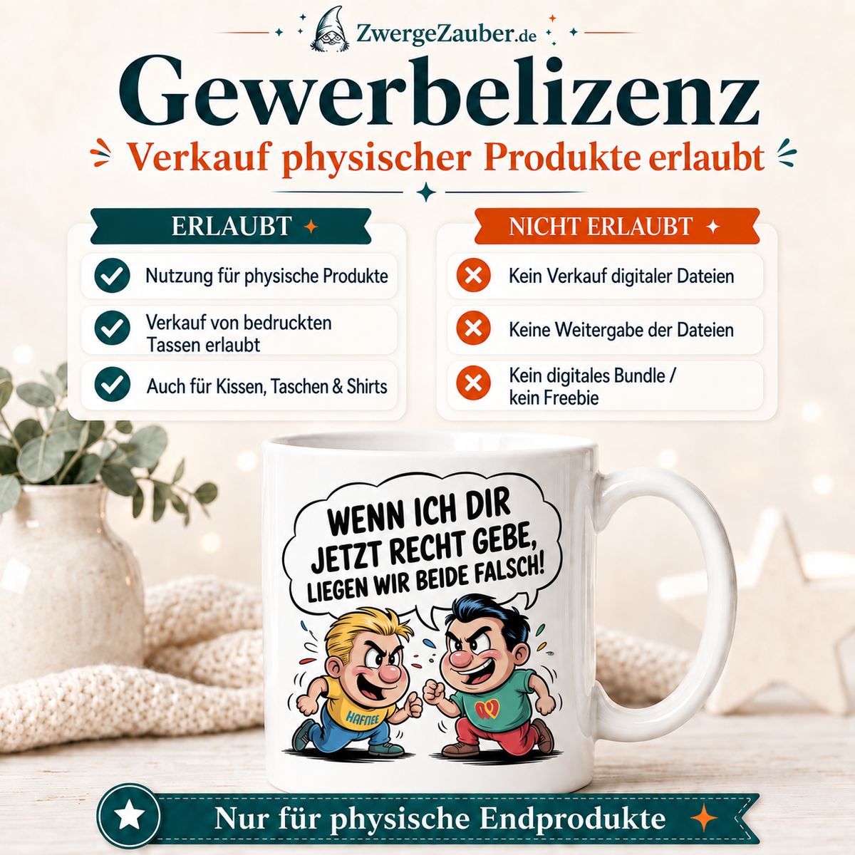 ZwergeZauber Tassendesign Wenn ich dir jetzt recht gebe – Verkaufsbild 4