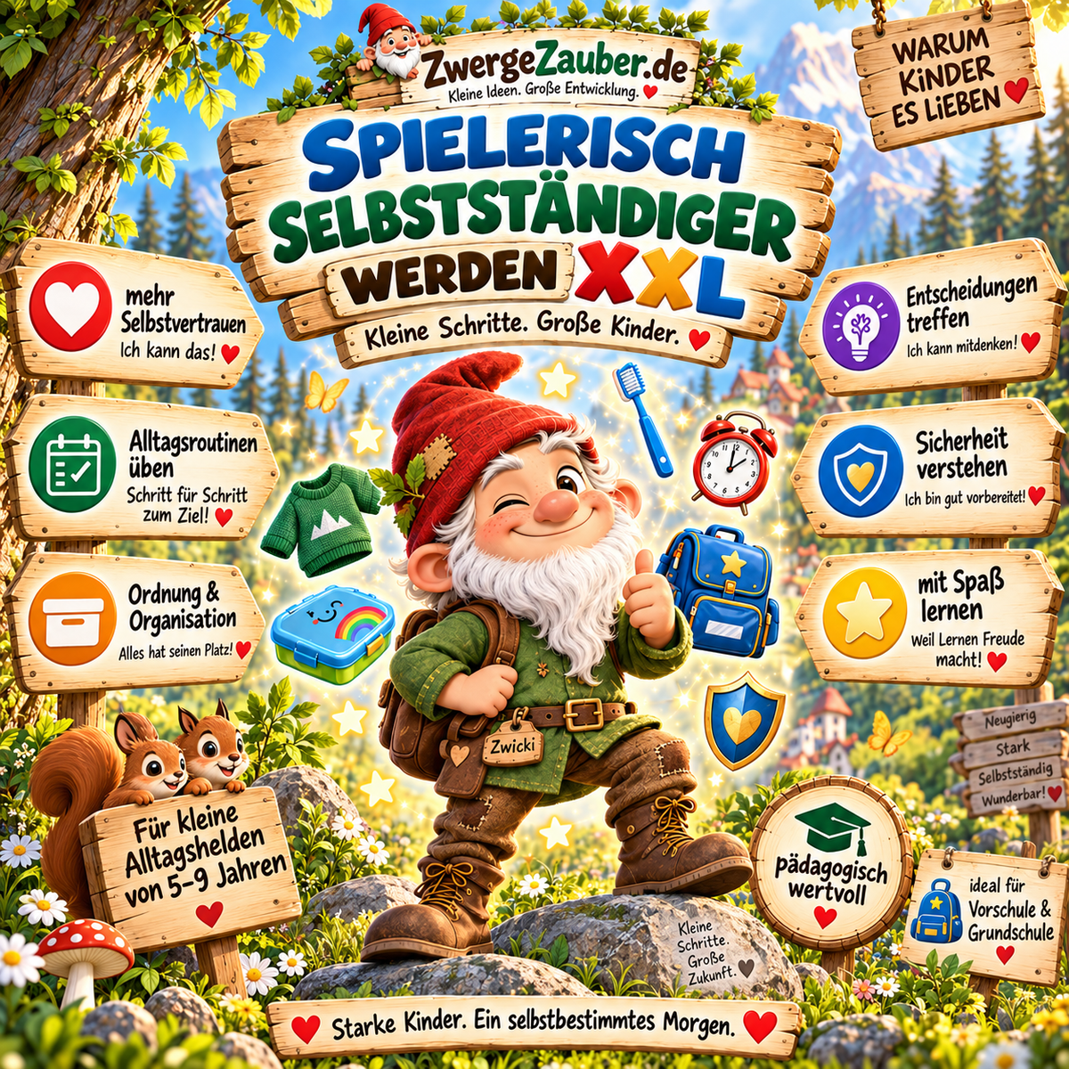 Spielerisch selbstständiger werden – Kinder üben Alltagsroutinen, Organisation, Entscheidungen, Sicherheit und Selbstvertrauen